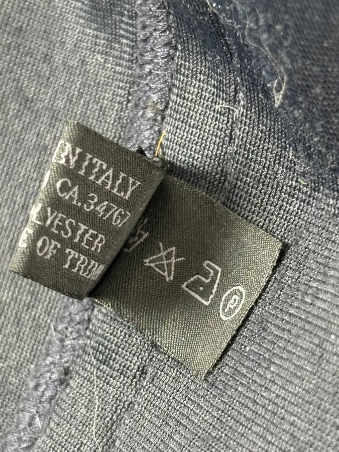 SS1999 Prada Navy Wool Textured Classy Zip-up Sweater PxiTukr 9
