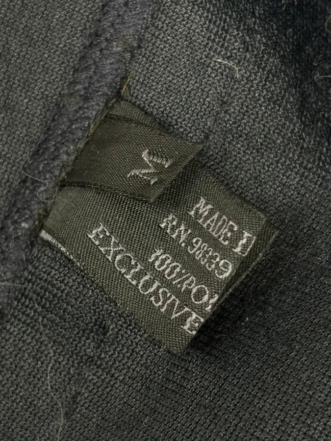 SS1999 Prada Navy Wool Textured Classy Zip-up Sweater PxiTukr 8