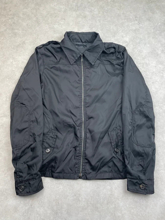 2000s Prada Nylon Biker Jacket  TXrVzfZ 0