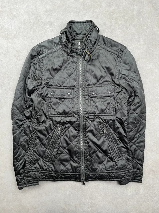 2000s Prada Dark Olive Nylon Quilted Light Jacket ZAERevg 0