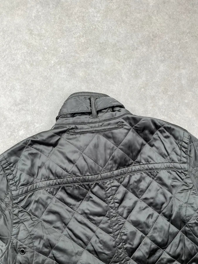 2000s Prada Dark Olive Nylon Quilted Light Jacket ZAERevg 6