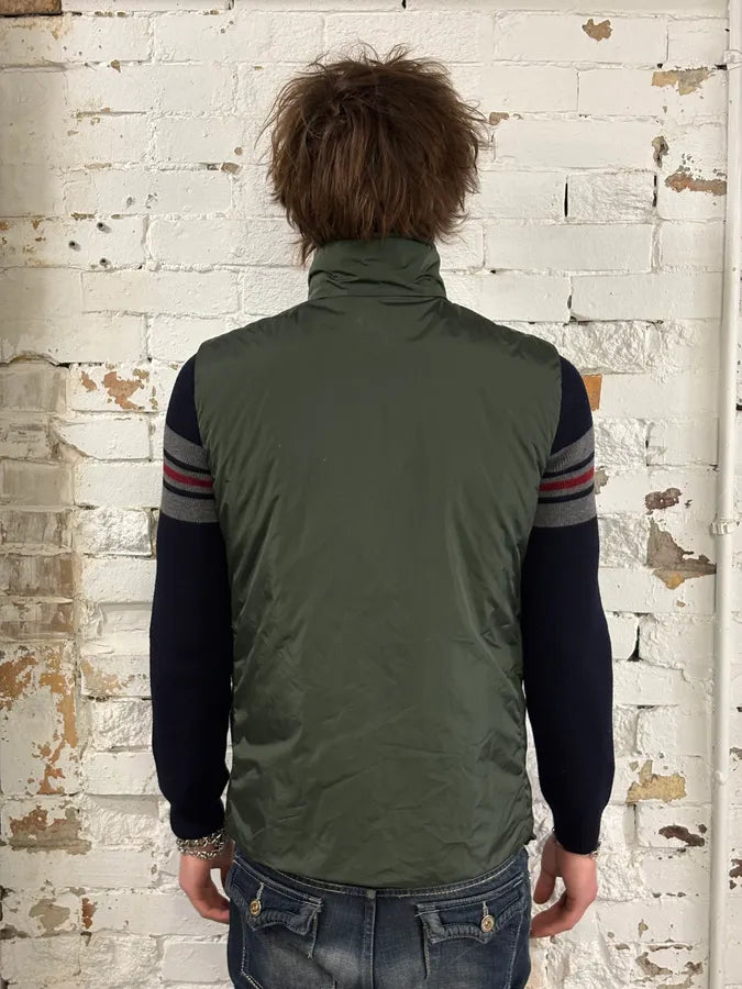 SS2010 Prada Olive Nylon Sport Quilted Vest FaWiRCL 2