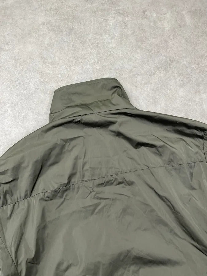 SS2010 Prada Olive Blue Nylon Linea Rossa Reversible Light Jacket FnDHhje 9