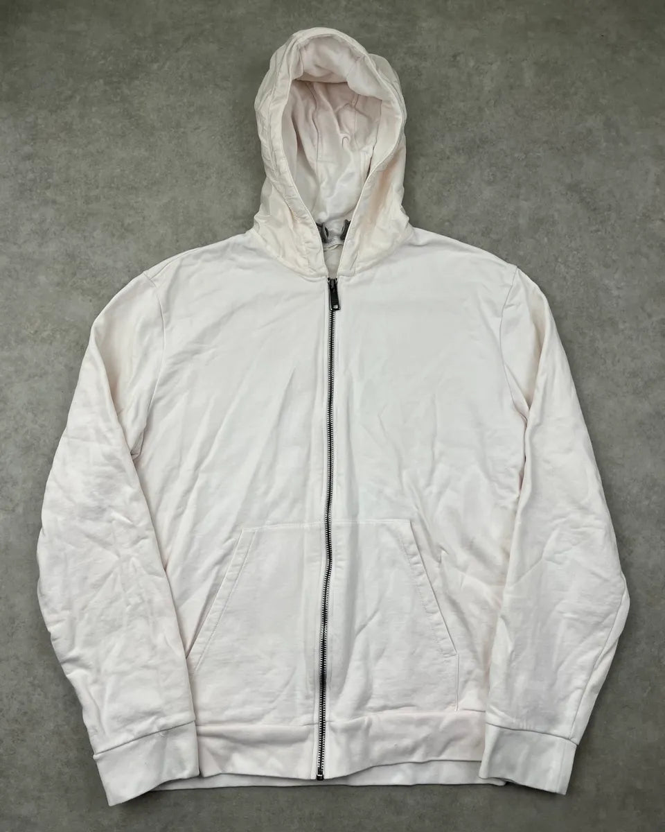 AW2019 Prada Pale Pink Zip-up Hoodie vwdcwNn 2
