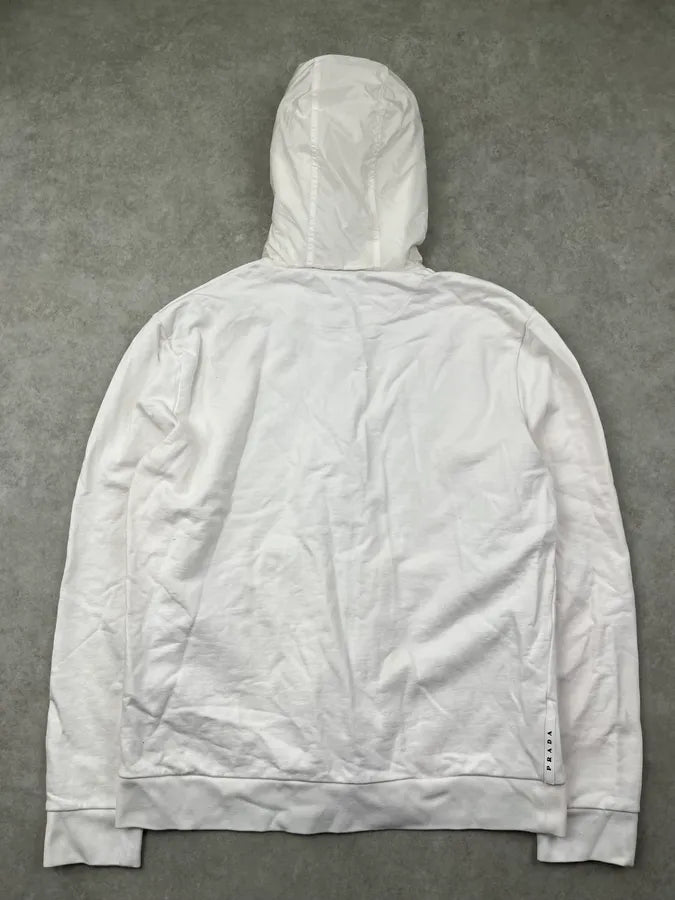 AW2019 Prada Pale Pink Zip-up Hoodie vwdcwNn 3