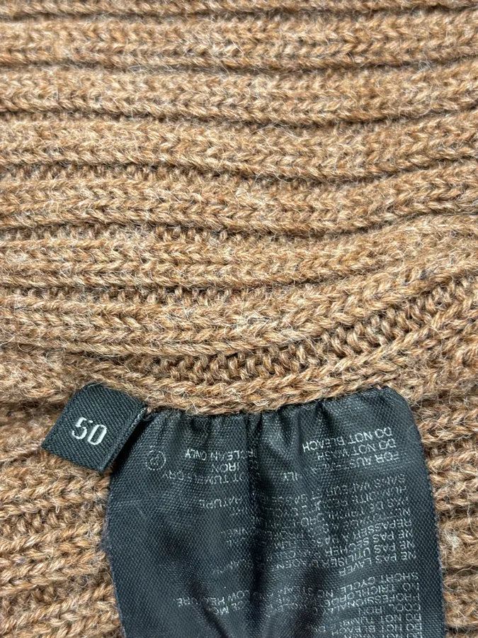 2000s Prada Brown Cozy Zip-up Sweater LqQUxMG 11
