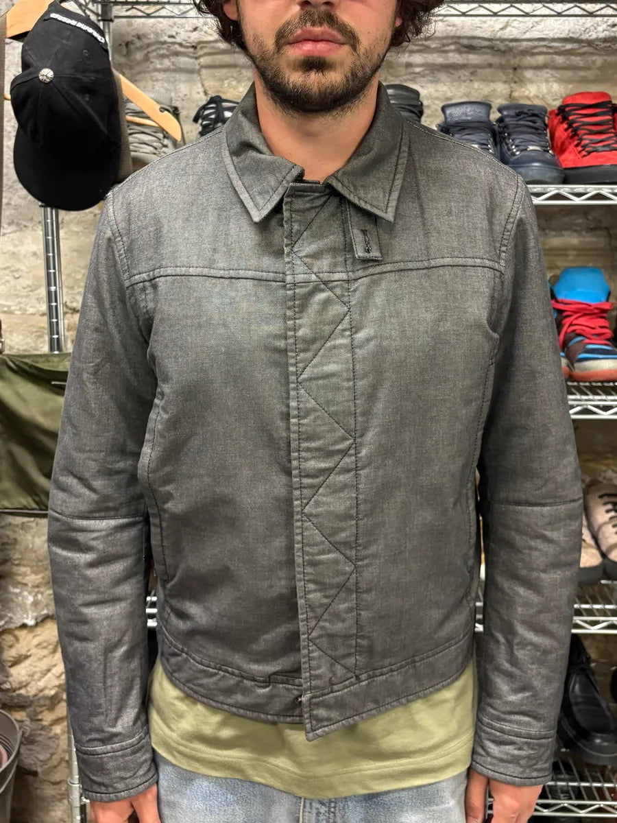 Prada Raw Grey Denim Jacket HPyvGhp 1