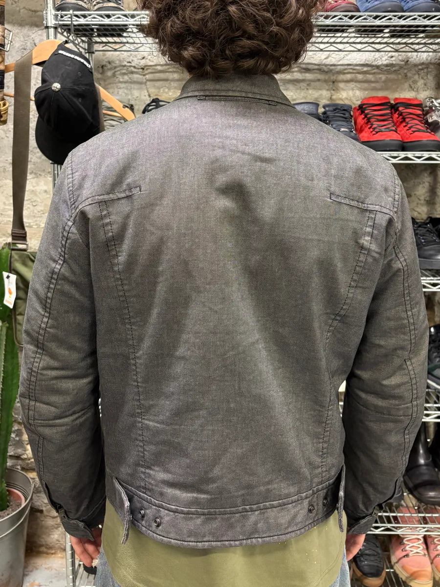 Prada Raw Grey Denim Jacket HPyvGhp 3