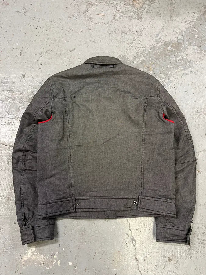 Prada Raw Grey Denim Jacket HPyvGhp 7
