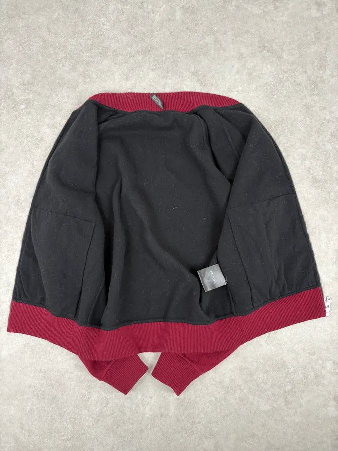 AW2018 Prada Red Cashmere Zip-up Sweater HbzAwci 7