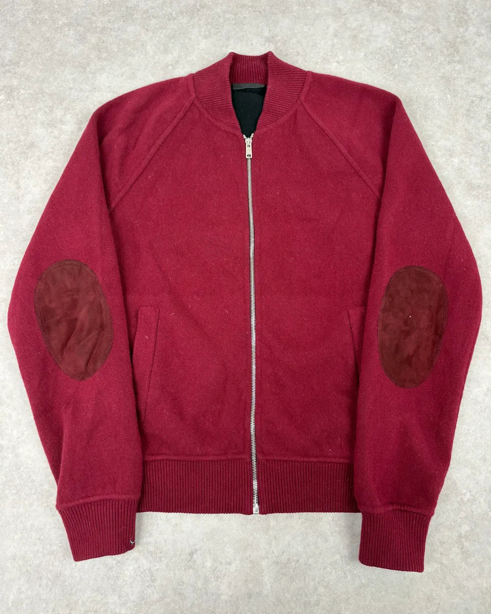 AW2018 Prada Red Cashmere Zip-up Sweater HbzAwci 0