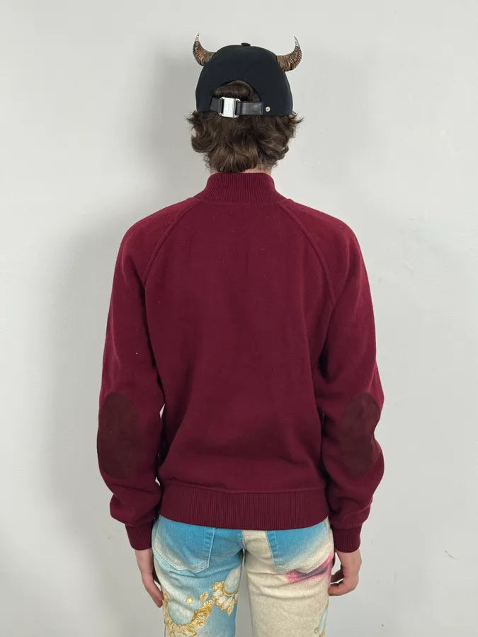 AW2018 Prada Red Cashmere Zip-up Sweater HbzAwci 2