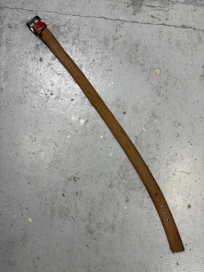 AW2000 Prada Red Premium Leather Belt NeacwKj 7