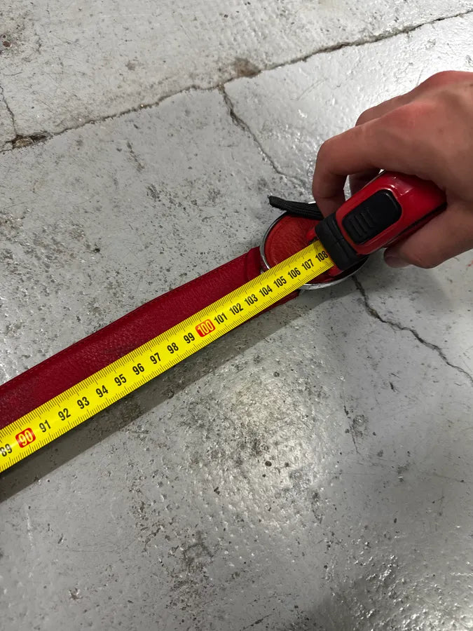 Prada Red Logo Buckle Leather Belt UVUTYAh 6