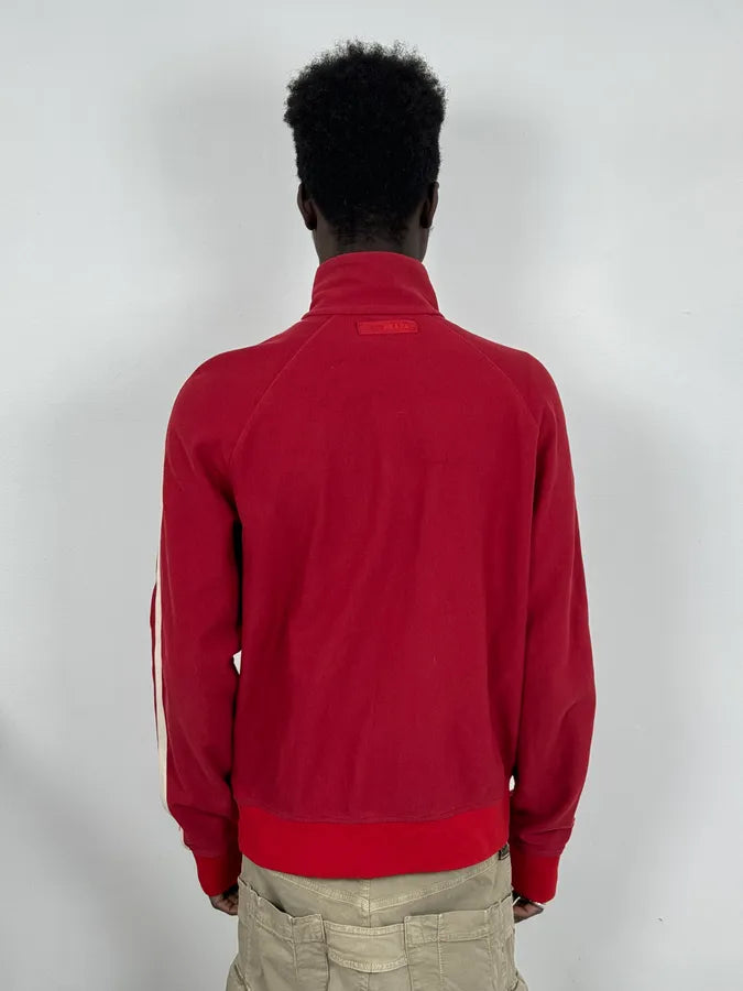 SS2008 Prada Red Zip-Up Sweater plCfuMO 2