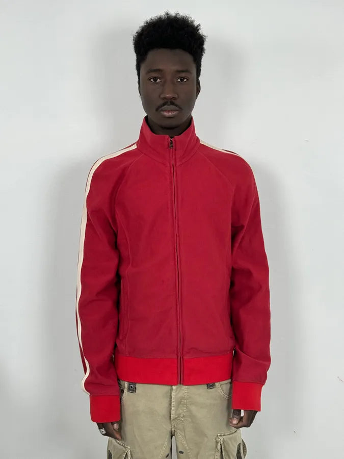 SS2008 Prada Red Zip-Up Sweater plCfuMO 1
