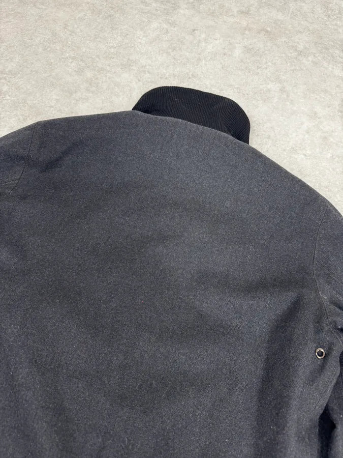 Prada Reversible Grey Wool Black Nylon Bomber Jacket knALgTb 10