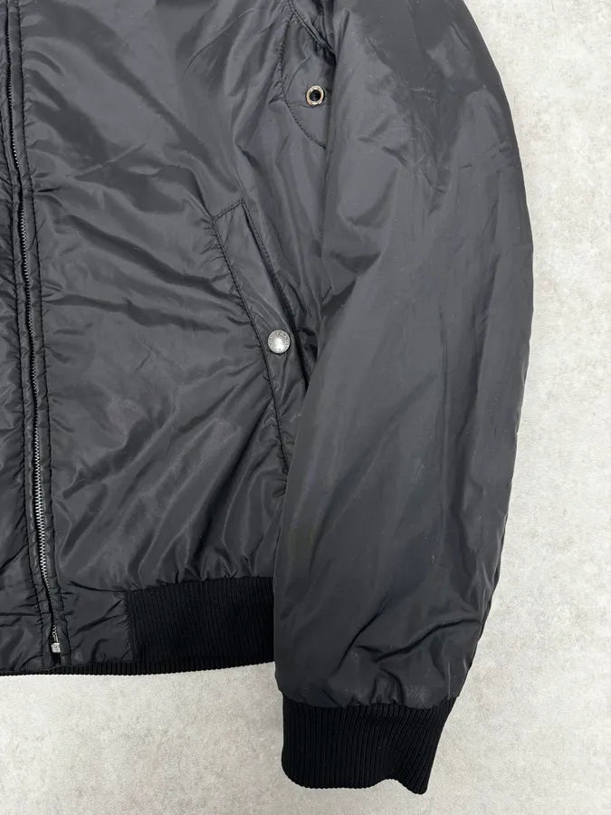 Prada Reversible Grey Wool Black Nylon Bomber Jacket knALgTb 13