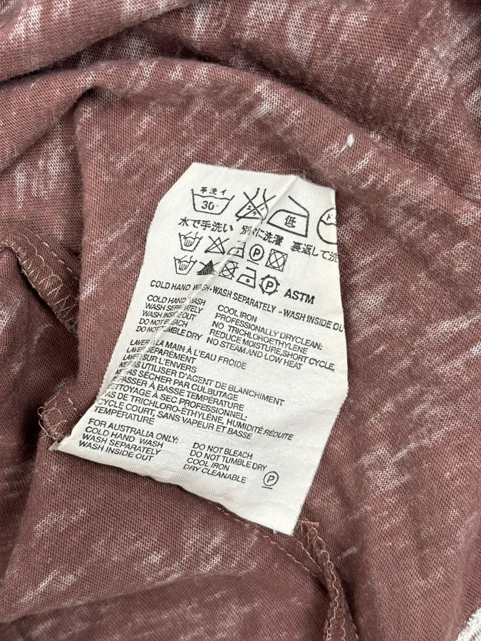 2000s Prada V Neck Irregular Rust T-Shirt WwzaITT 8