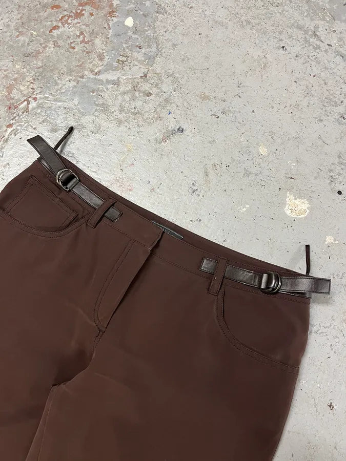 Prada Technical Adjustable Brown Pants xKlaglz 4