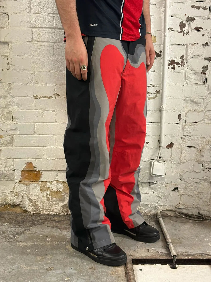 Prada Thermic Effect Red & Grey Ski Pants DrSrhEY 1