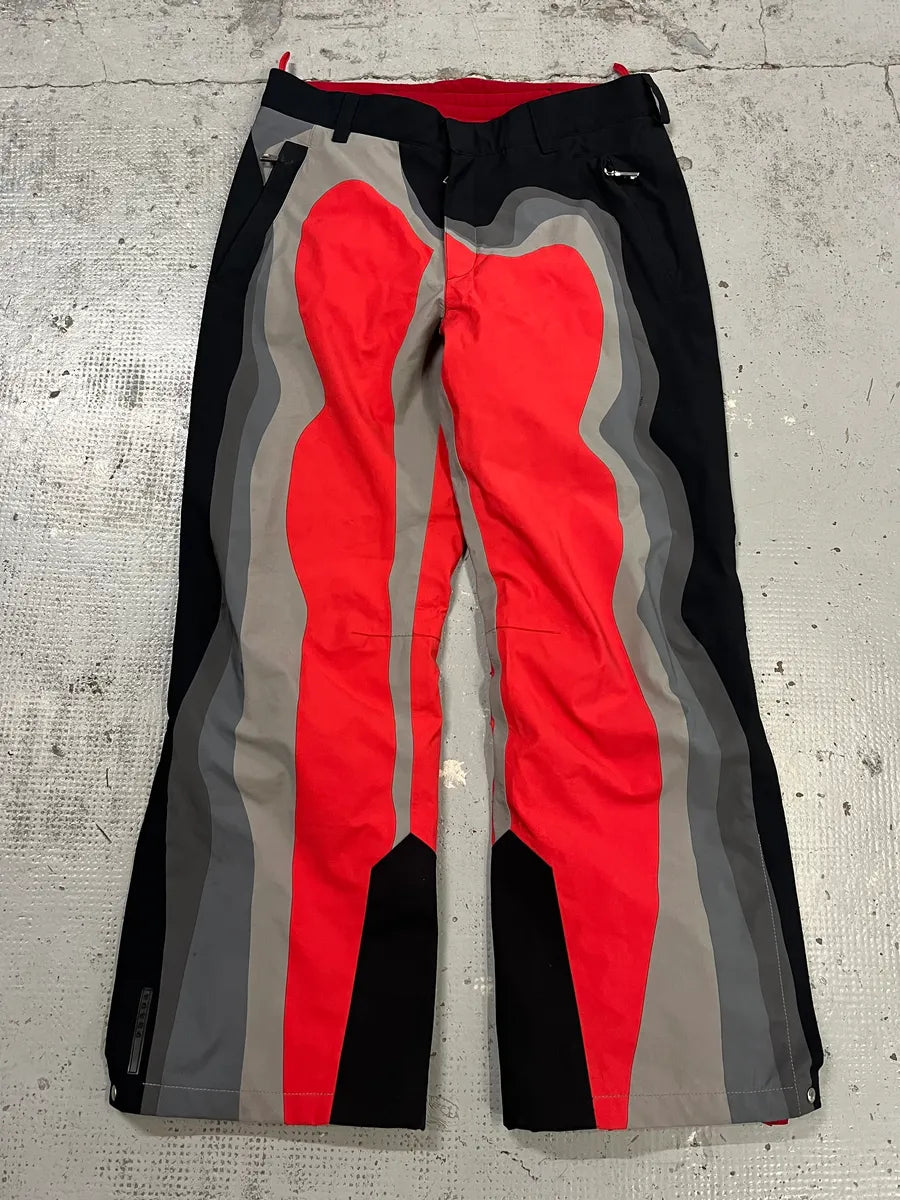 Prada Thermic Effect Red & Grey Ski Pants DrSrhEY 4