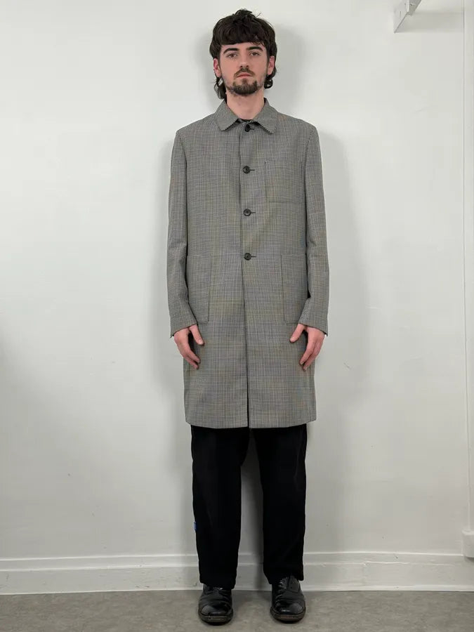 Prada White Checkered Classy Trench Coat RKSjVZV 1