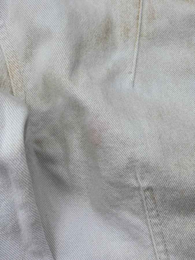 2000s Prada White Contrast Stitch Denim Jacket rvawfMT 9