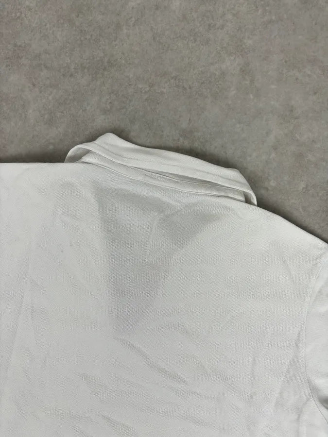 2000s Prada White Cotton Contrast Trim  Polo Shirt  sodgEUO 5