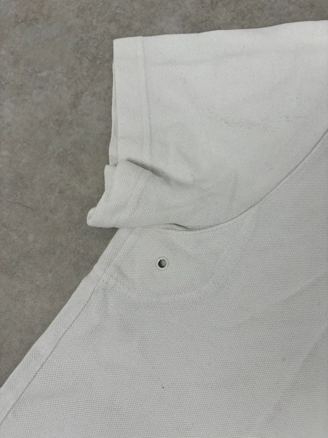 2000s Prada White Cotton Contrast Trim  Polo Shirt  sodgEUO 7