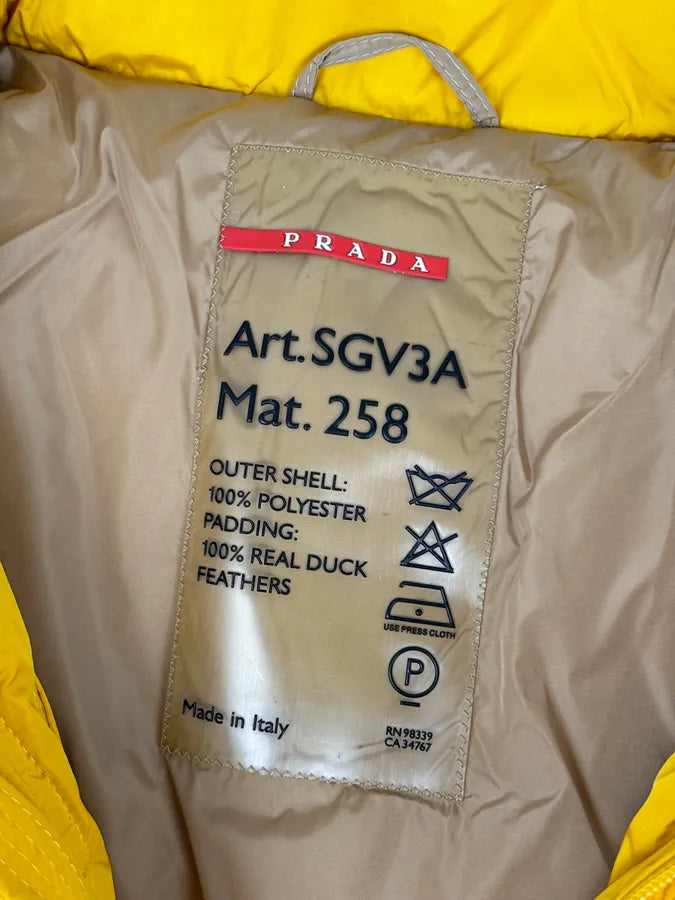 2000s Prada Yellow Down Quilted Puffer Vest GJUyVZO 10