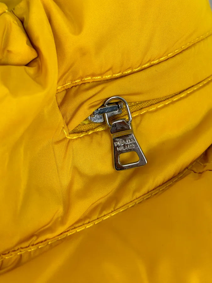 2000s Prada Yellow Down Quilted Puffer Vest GJUyVZO 9