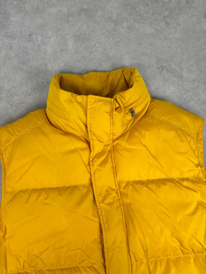 2000s Prada Yellow Down Quilted Puffer Vest GJUyVZO 3