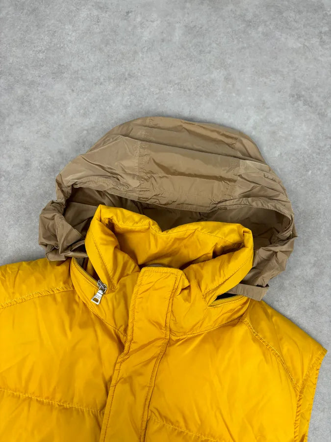 2000s Prada Yellow Down Quilted Puffer Vest GJUyVZO 7