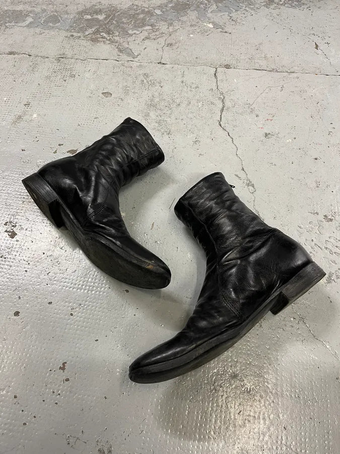 Premiata Premium Black Leather Boots TXrexEM 2