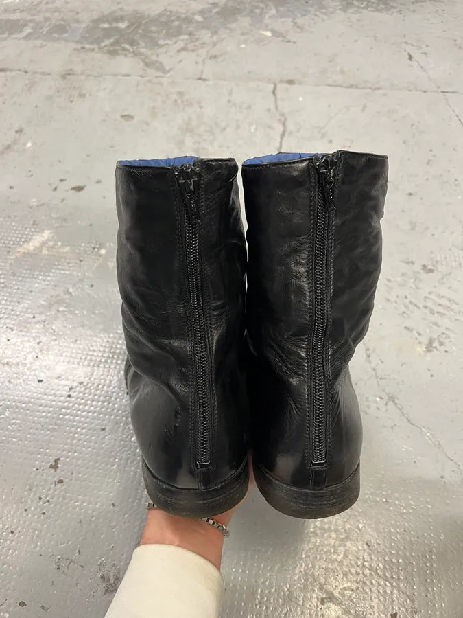 Premiata Premium Black Leather Boots TXrexEM 3