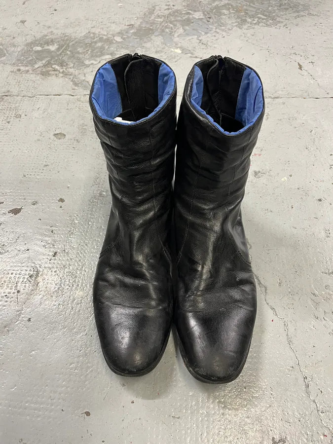 Premiata Premium Black Leather Boots TXrexEM 4