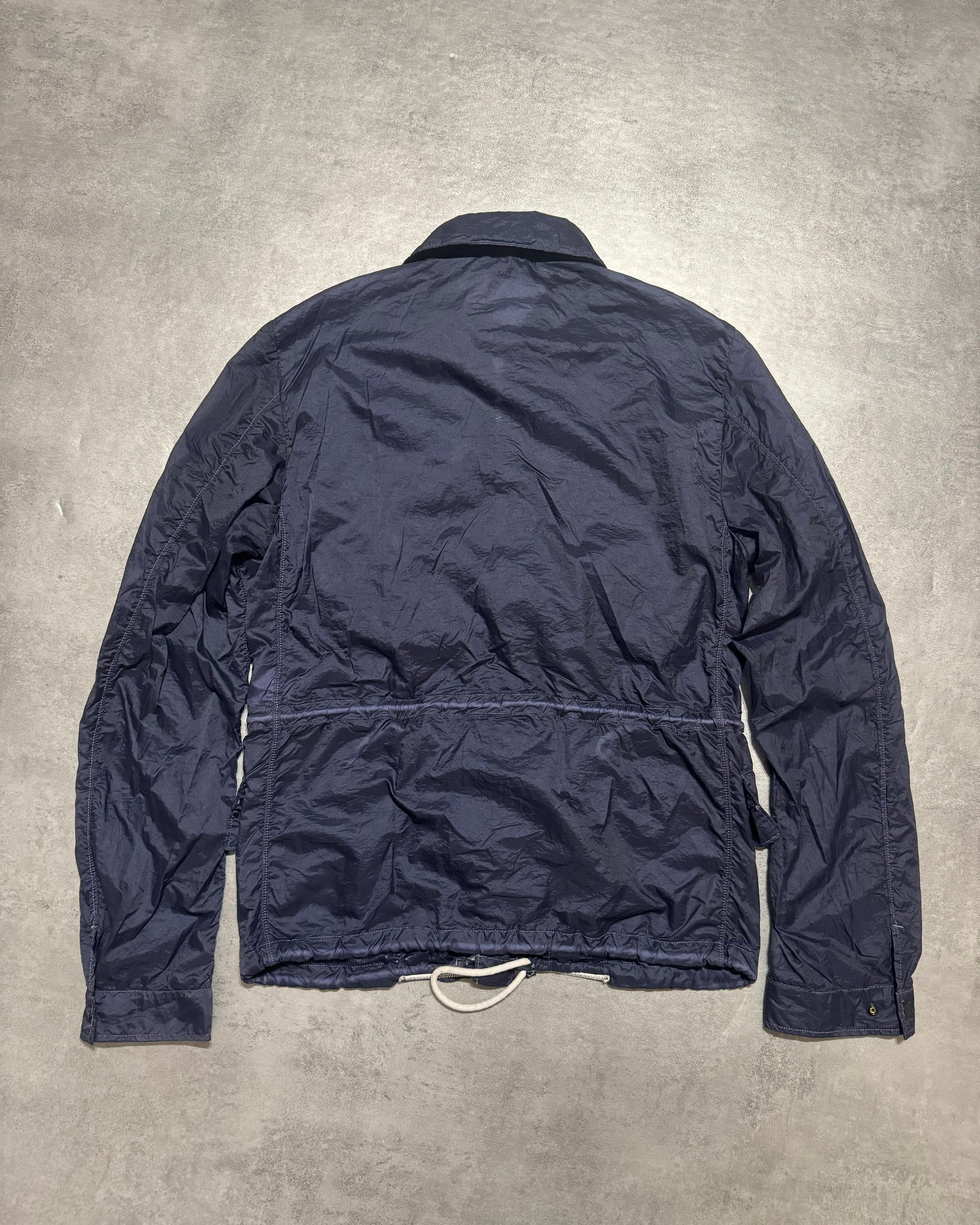 2000s Stone Island Nylon Navy Light Tactical Cargo Jacket (S/M) - 2