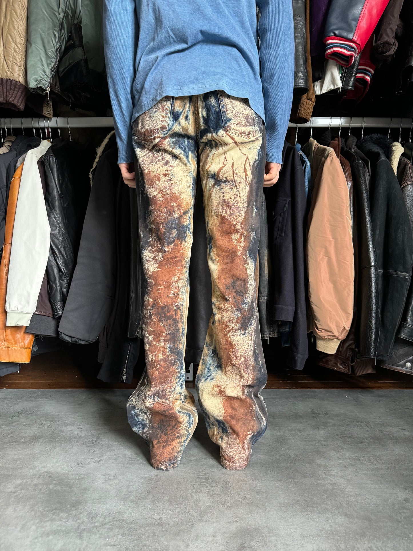 AW2001 Cavalli World Rust Eroded Ultimate Pants (S) - 6