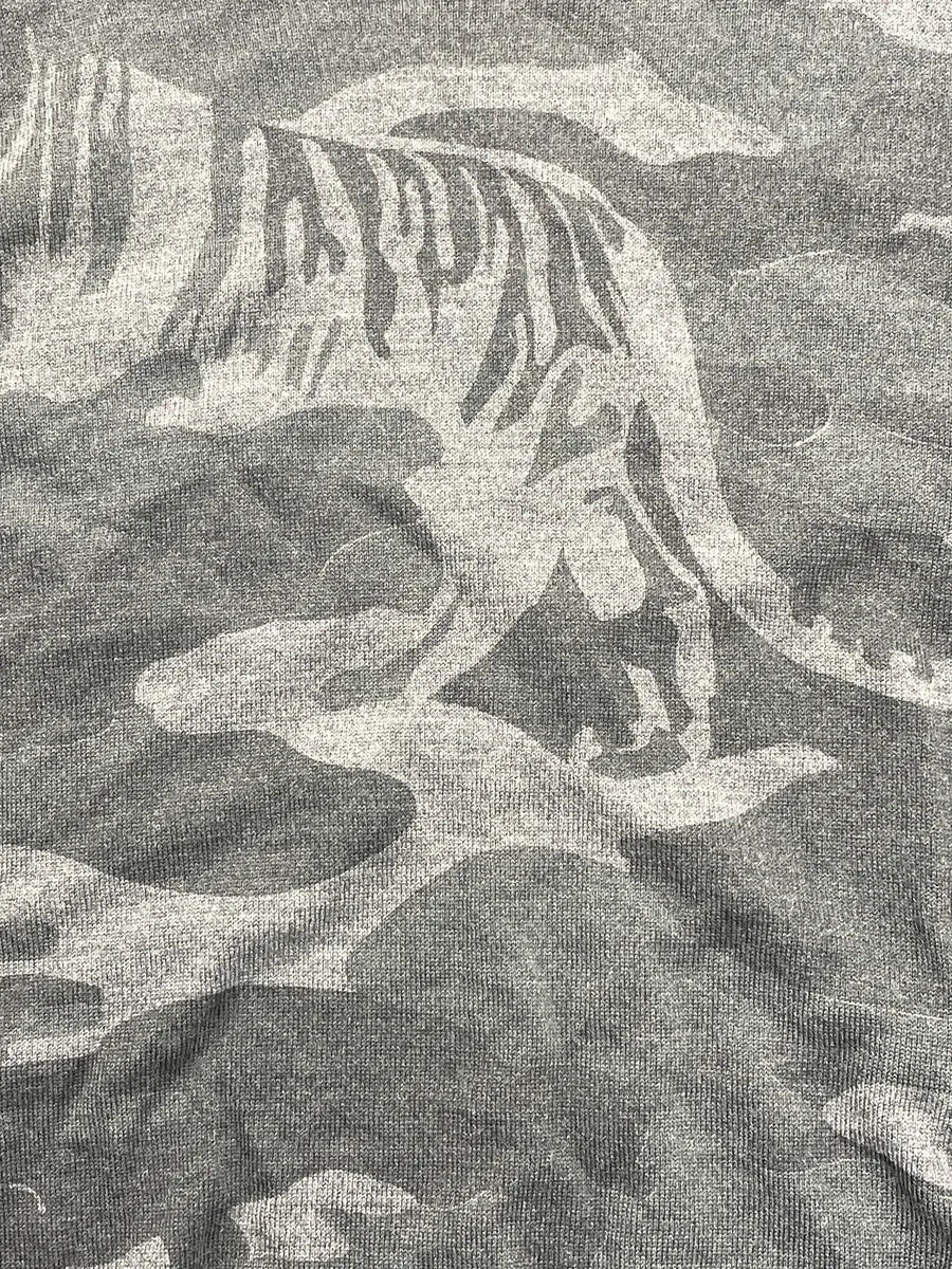 2010s Versace Grey Tiger Camo Jacquard Sweater pwYEJBPZ 5