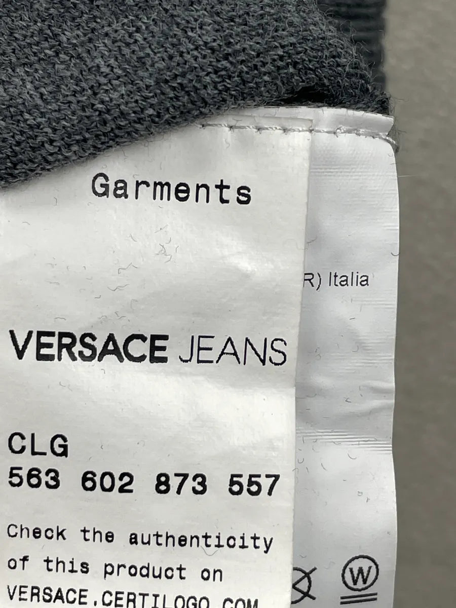 2010s Versace Grey Tiger Camo Jacquard Sweater pwYEJBPZ 9