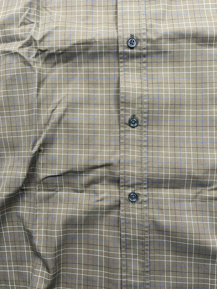 Hermès Khaki Checked Button-Down Shirt pxFcDKEt 5