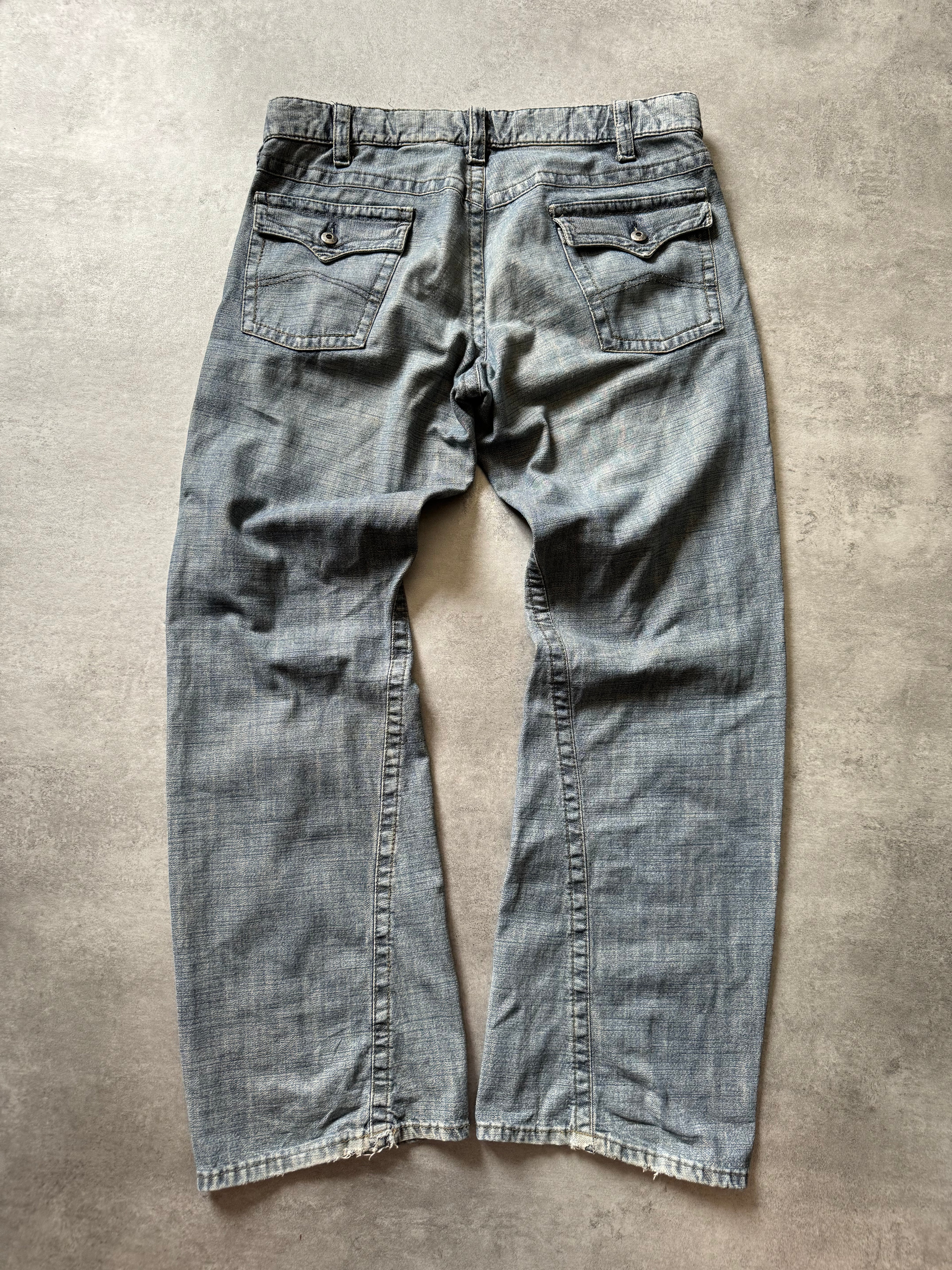 2000s Armani Relaxed Large Straight Jeans (XL) - 6