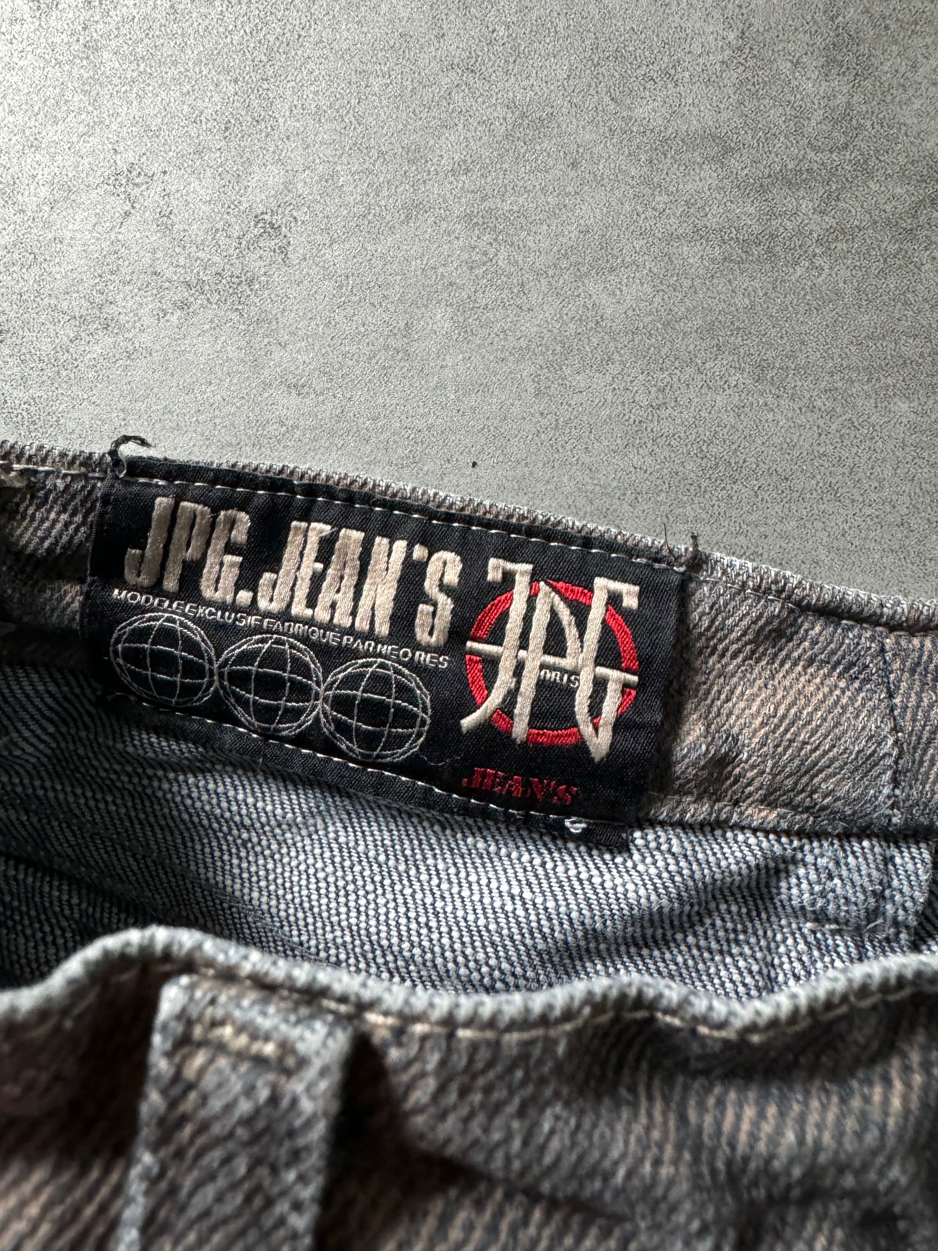 2000s Jean Paul Gaultier Raw Reversed Denim Pants (XS) - 6