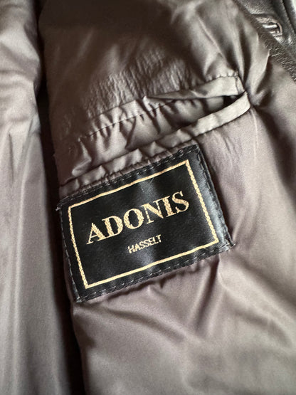 2000s Prada Adonis Hasselt Deep Brown Classy Long Leather Jacket (L/XL) - 7