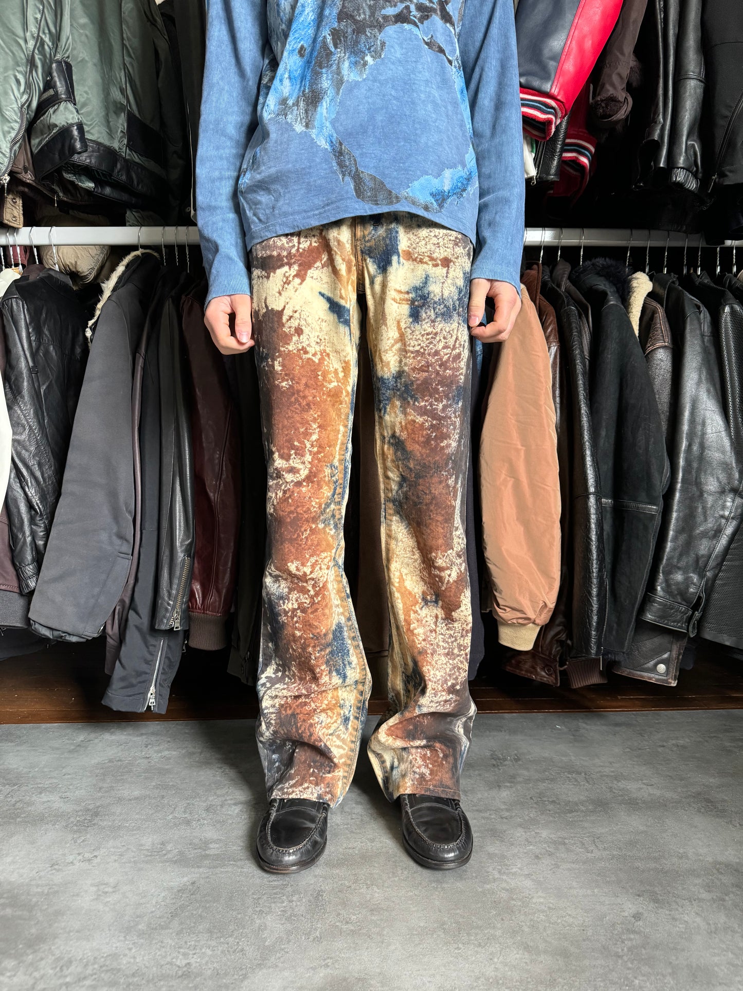 AW2001 Cavalli World Rust Eroded Ultimate Pants (S) - 2