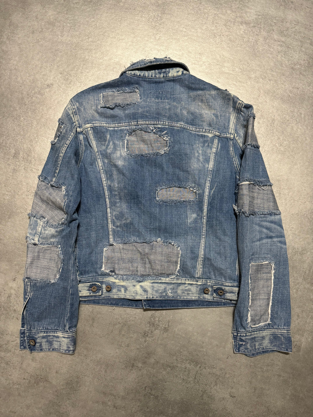 AW2004 Dolce & Gabbana Distressed Denim Edgy Jacket (S) - 2