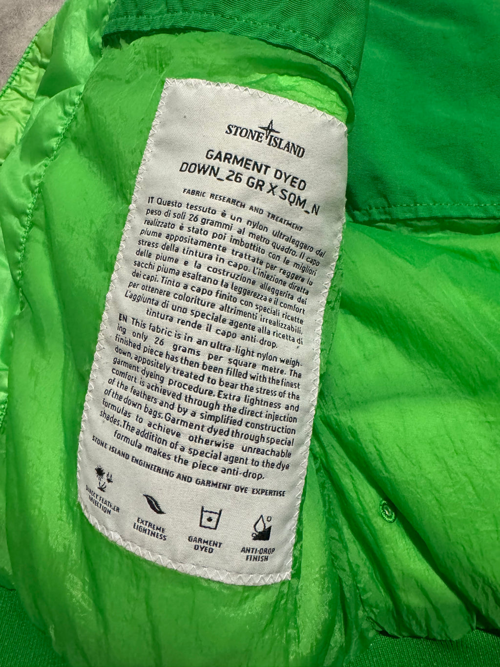 AW2012 Stone Island Green Bodywarmer Puffer Hooded Jacket (M/L) - 7