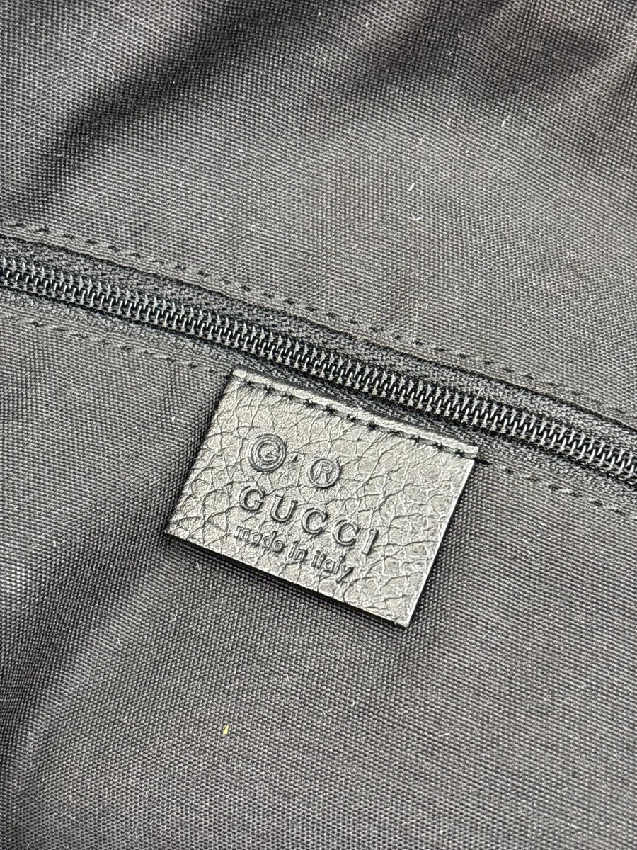Gucci Black Canvas GG Monogram Double G Charm Totebag qDYSuKJn 18