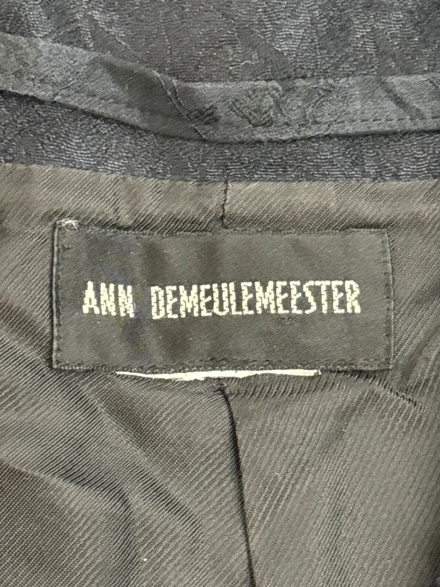 2000s Ann Demeulemeester Black Jacquard Cropped Jacket qEeIGskA 9
